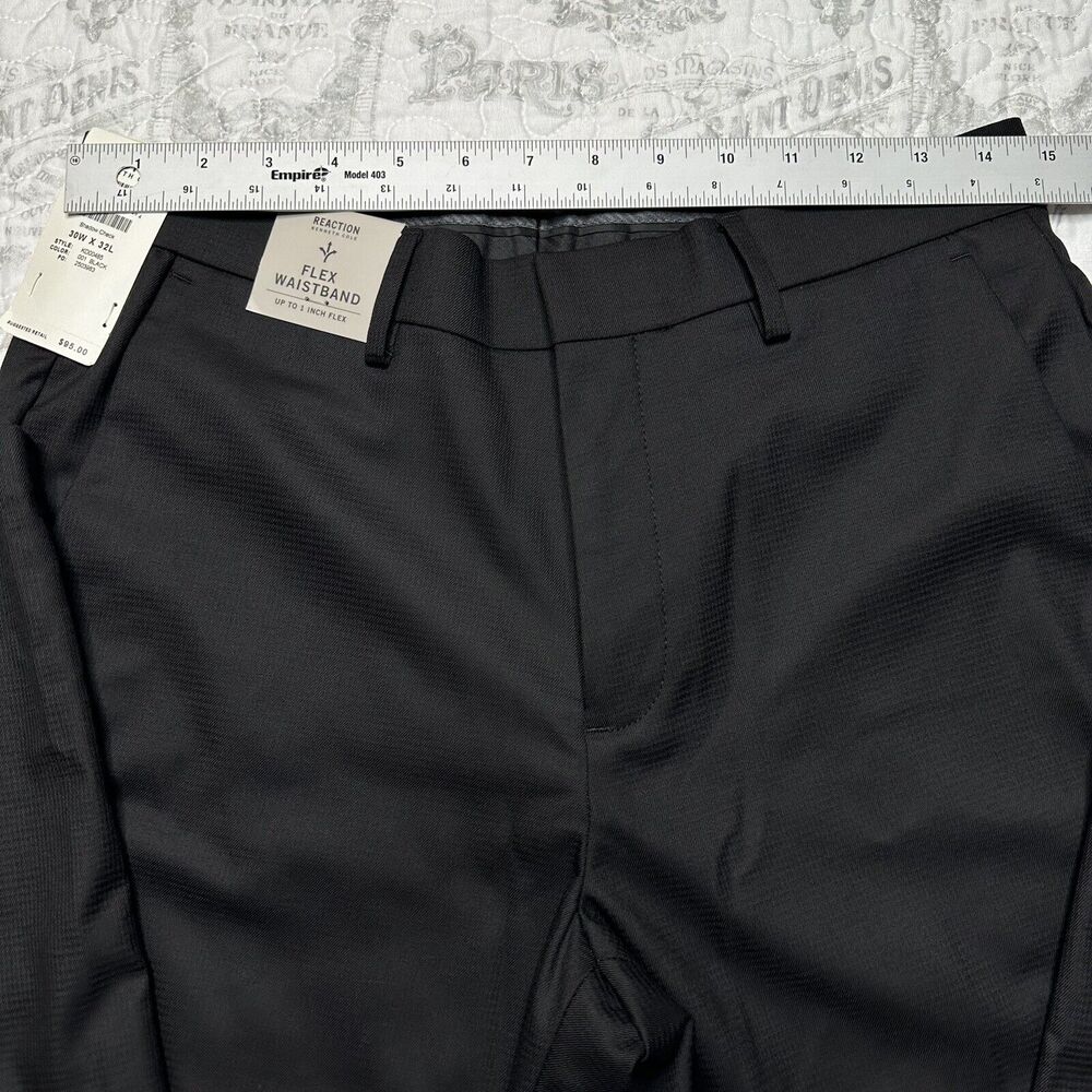 Kenneth Cole REACTION TIC WEAVE SLIM FIT DRESS PANT 30W 32L - Picture 7 of 12